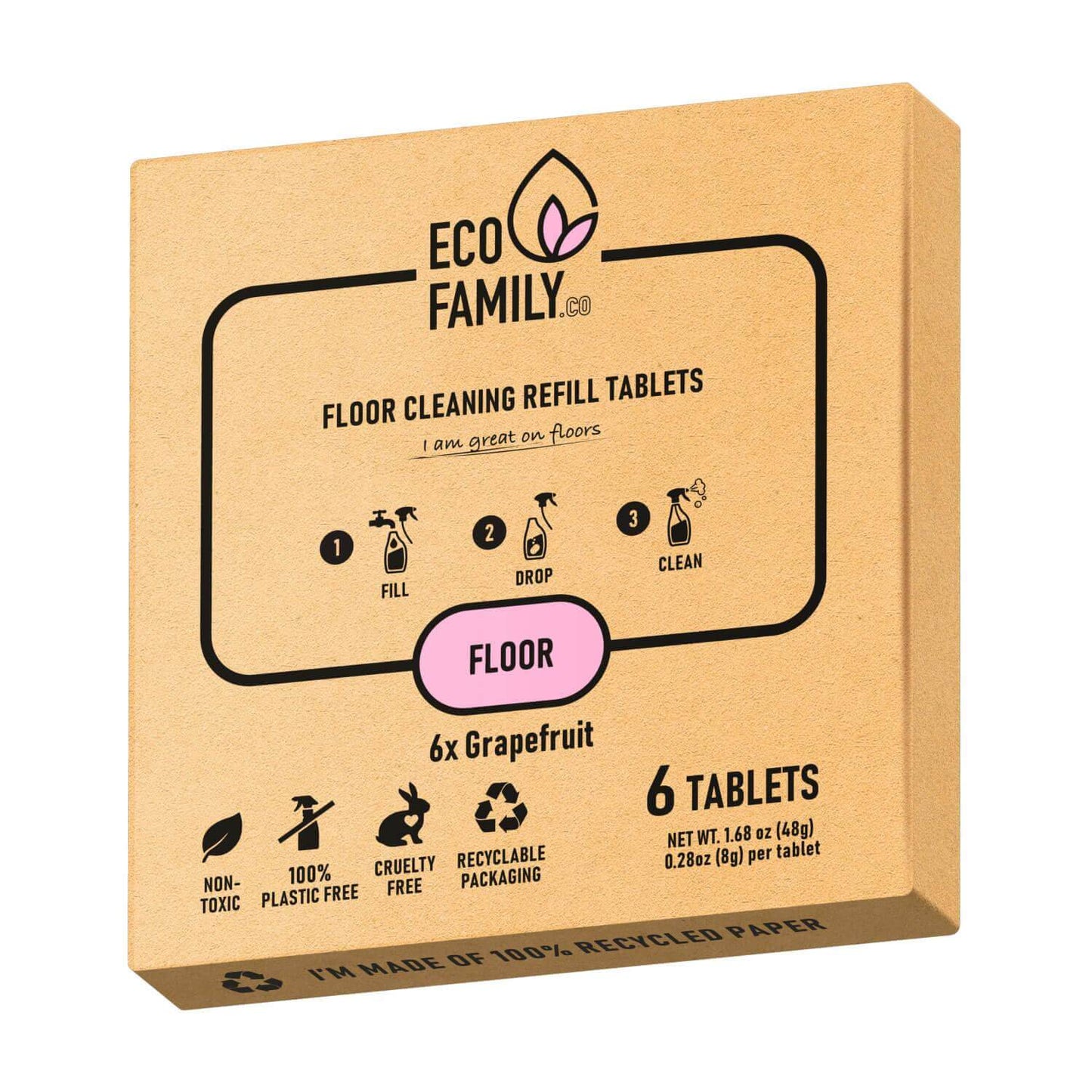 Floor Cleaner Refill Tablets Box - Eco Family
