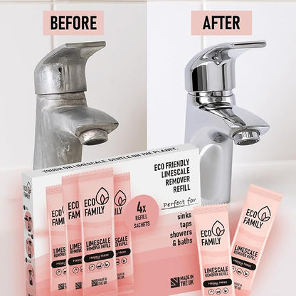 Eco Limescale Remover Refill – 4 x 10g Sachets (2L)