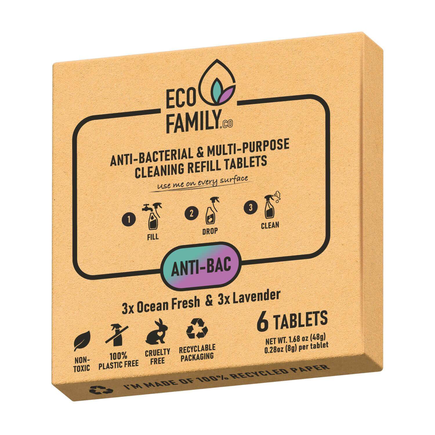 Eco Friendly Antibacterial Cleaner Refill Pack | Eco Family